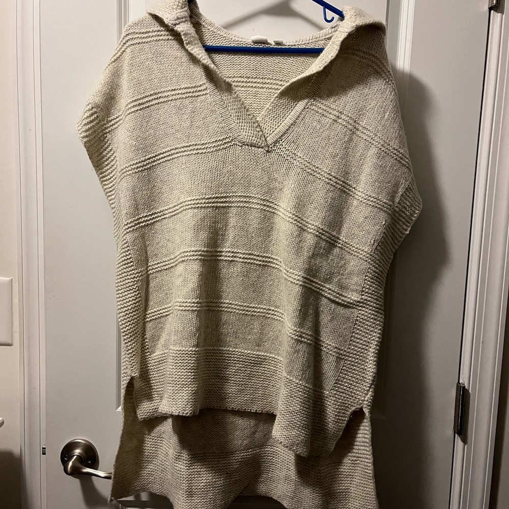 GAP high low cozy tunic hooded sweater